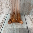 Vintage Swung Twisted Glass Fluted Tall Vase Flower Base 12  Tall