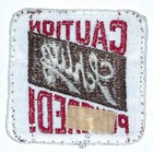 Schlitz Beer Patch Embroidered Vintage Caution Powered 3  X 3    2  C1975-85