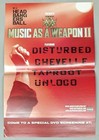Music As A Weapon Ii Concert Tours Disturbed 17 X 11 Double Sided Promo Poster