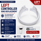 New Controller Ring Cover Replacement For Meta Oculus Quest 2 Vr