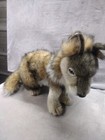 Hansa Toy International Gray Wolf Cub Plush Realistic 12  Tall 2004  Vtg