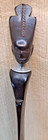 Vintage African Hand-carved Wood Letter Opener Tribal Figure 12  Ebony Look