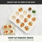 Greenpan Bakewell 12-cup Muffin Pan  Healthy Ceramic Nonstick Bakeware  Pfas-   