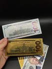 5 Pcs X President Donald Trump Colorized  100 Dollar Bill Gold Foil Banknote Us