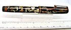 Waterman Vintage  92v Green Marble Fountain Penrestored-l4k Flexible Medium Nib