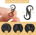 10pack Anti-theft Zipper Clips   Mini Locks  Metal Zipper Pull Replacements For