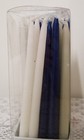 Hanukkah Menorah Candles Blue silver white Candles Unopened Box Free Shipping