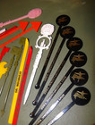 Lot 32 Vintage Swizzle Cocktail Sticks Drink Stirrers Bars Restaurants Hotel