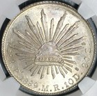 1889-pi Ngc Ms 64 Mexico 8 Reales Potosi Mint Silver Coin  20092801c 