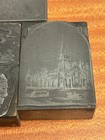 Lot Of Five Antique Saginaw Michigan Letterpress Printing Blocks