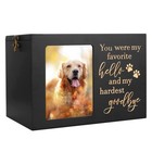 Large Wooden Pet Memorial Urn For Dog Or Cat Ashes  Cremation Keepsake Box With
