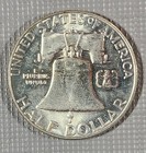 1963 D Benjamin Franklin Half Dollar 90  Silver Uncirculated H8
