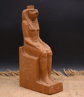 Rare Ancient Egyptian Antiques Seated Statue Large For God Horus Falcon Egypt Bc