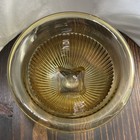 Vintage Federal Glass Yellow Amber Ribbed Depression Glass Bowl