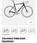 New Colnago V4rs Carbon Road Bike Frameset 48 5 Sloping 52cm 52 Cm Small S Frame