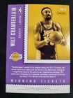 2017-18 Contenders Wilt Chamberlain Winning Tickets Foil  Hof Card  6 Lakers