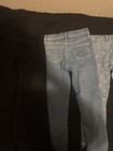 Old Navy Rockstar Girls Jegging Jeans Size 14 High Rise Blue black Heart Pockets
