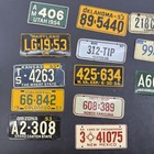 Lot Of 13 Vintage Wheaties Mini License Plates 1950s State Cereal Premiums