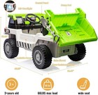 12v Kids Ride On Car Toys Electric Dump Truck Car With Remote Control music