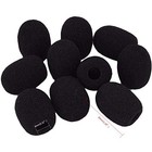 10 Piece Black L30mm X D8mm Mini Microphone Headset Windscreen Foam Mic Cover 