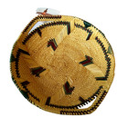 New Soe African Handwoven Seagrass Basket Tray Green  Brown  Natural