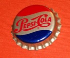 Vintage Pepsi-cola Pepsi Cola Soda 1960 s Pop Uncrimped Cork Lined Bottle Cap