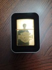 Zippo Harley Davidson Motorcycle Bar And Shield Lighter Gold Mirror Finish