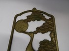 Vintage Solid Brass Crane Wall Plaque Art Hanging Decor 5 5  X 12   