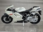 2010 Maisto 2 Wheelers 1 18 2008 Ducati 848 White Motorcycle Model 01022