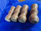 Set Of 4 Vintage Furniture Legs Coffee Or Side Table Turned Wood Salvage Screw