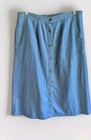 Women s Denim Skirt Sz 16 Jean Western Casual Modest Capsule Cowgirl Classic
