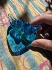 Vintage Adorable Ron Ray Signed Bluebirds Of Happiness 1992 Art Glass Figures 