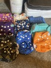 Big Lot Of 9 Cloth Diapers With 22 Inserts And 100ct Of 100  Bamboo Liners