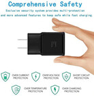 Adapter Fast Charger Type C With Phone Charging Cable For Samsung Galaxy Android