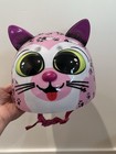 Credhedz Pink-purrfect Pawprints Kitty Cat  Todidler   Child s Safety Helmet Nwt