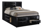 New Ultimate 8 Drawers Storage Black Queen King Bed Modern Bedroom Furniture