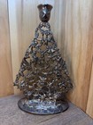 Vintage Godinger Silver Plated Christmas Tree Ornate Candle Holder 10    