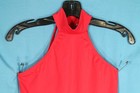 Balera Mt9146 Red Halter Top W caged Strappy Back Matte Nylon Dance Sa S Adult