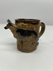 2 High Horse Farm Pottery Amy Romaniec Stoneware German Shepherd Coffee Mugs
