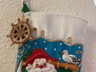    ahoy Santa     Bucilla 18    Diag  Christmas Stocking Finished 89466e