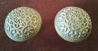 Pair Ornate Heavy Antique Victorian Door Knob Eastlake Solid Cast Brass Hardware