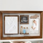 Baby Handprint   Footprint Keepsake Kit  Memory Frame With Tooth   Curl Holder 