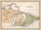 Historic Map - World Atlas Map  Michigan And The Great Lakes 1838 - Vintage Wall