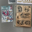 Scrapbooking Lot Book Stamps Paper Etc 
