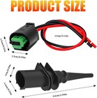 Outside Ambient Air Temperature Temp Sensor With Connector Pigtail Plug Replaces