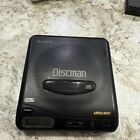 Vtg 1991 Sony Discman D-11 Portable Cd Player Mega Bass W 2 Headphones   Case