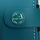 Filofax Bible-sized System Planner Agenda Dark Aqua Blue Leather Snap Button