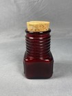 Vintage Wheaton Nj Ruby Red Glass Apothecary Jars With Corks Set Of 3
