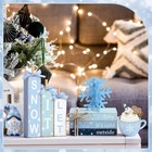 11 Pcs Winter Table Decorationsflake Tiered Tray Decor Snow