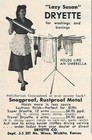 Vintage Lazy Susan 6 - Arm Travel Dryette Metal Clothes Dryer Usa Collapsible
